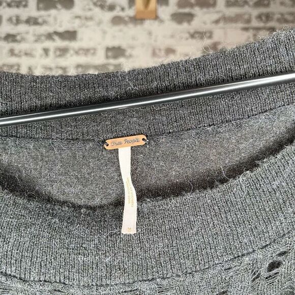 Free people | women black knitted top off the shoulders - Picture 2 of 7